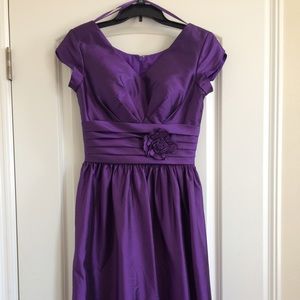 Purple bridesmaid dress