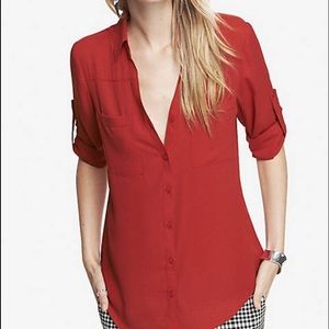 Express Portofino Red Shirt