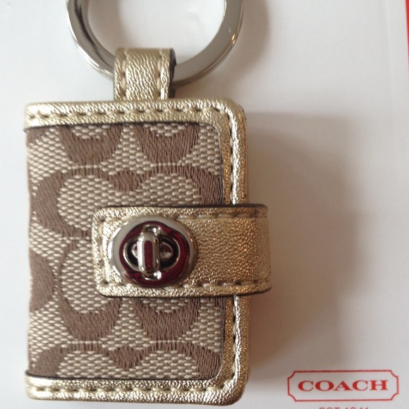 Coach Turnlock Picture Frame Key Ring