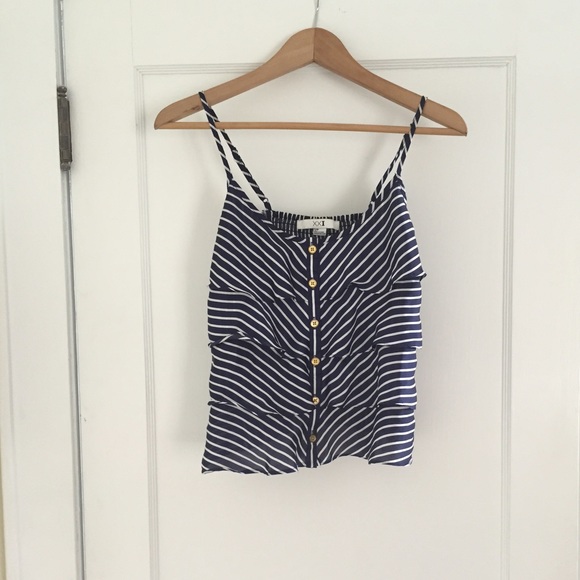 Beautiful sailor shirt with front buttons.