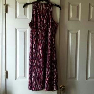 Cute, flirty sleeveless multi color dress