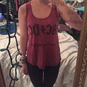 Red AC/DC Tank!