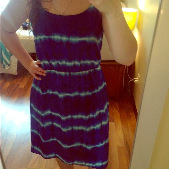 Blue strip dress