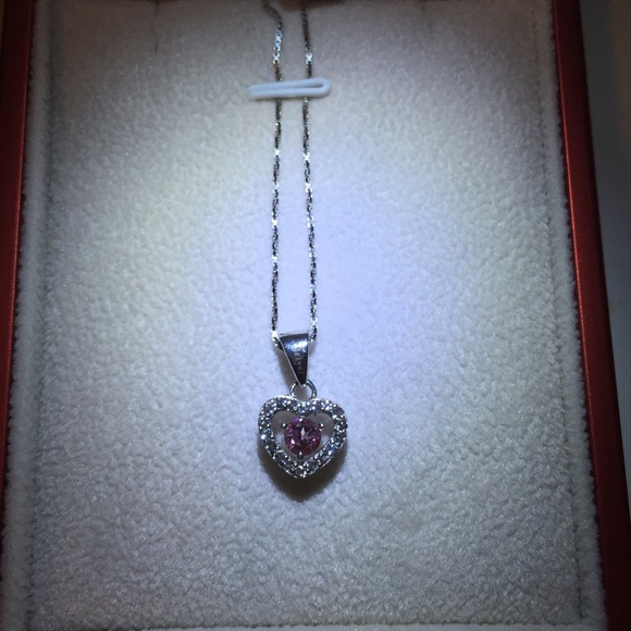 Ogival-necklace (SWAROVSKI pink crystal)