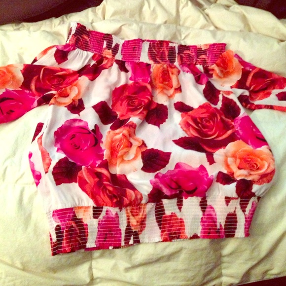 Off the shoulder Bebe top