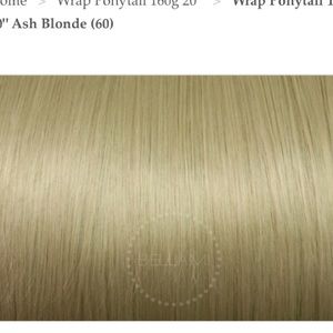 160g 20' Ash Blonde Bellami Ponytail Wrap