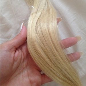 Remy human hair extensions
