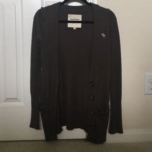 Brown Abercrombie kids sweater