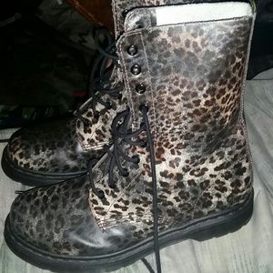 Leopard print Dr. Martens