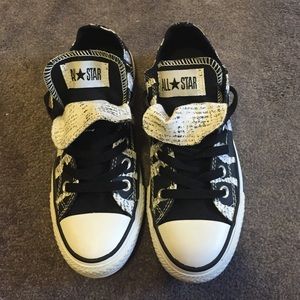 Newspaper Print Chuck Taylor's
