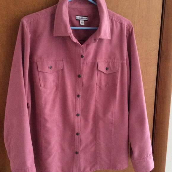 Washable suede shirt