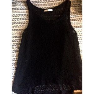 Black see through tank top😊