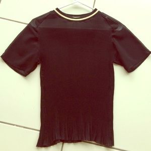 Zara Black Sheer Top