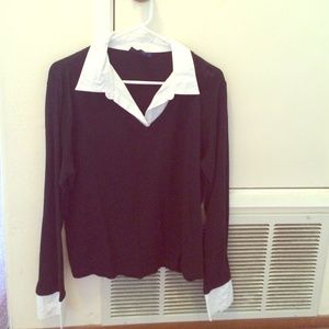 Black & White Dress Shirt