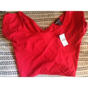 Red crop top!