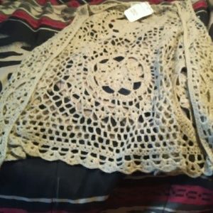 Dressy vest crochet shrug