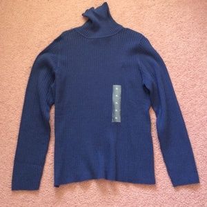 Navy Turtle Neck Sweater