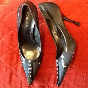 Womens BCBGirls black heels.