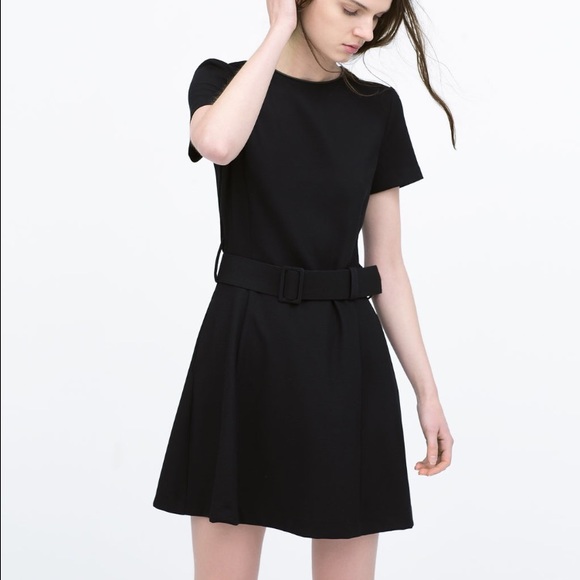 Faux Leather Piped Dress