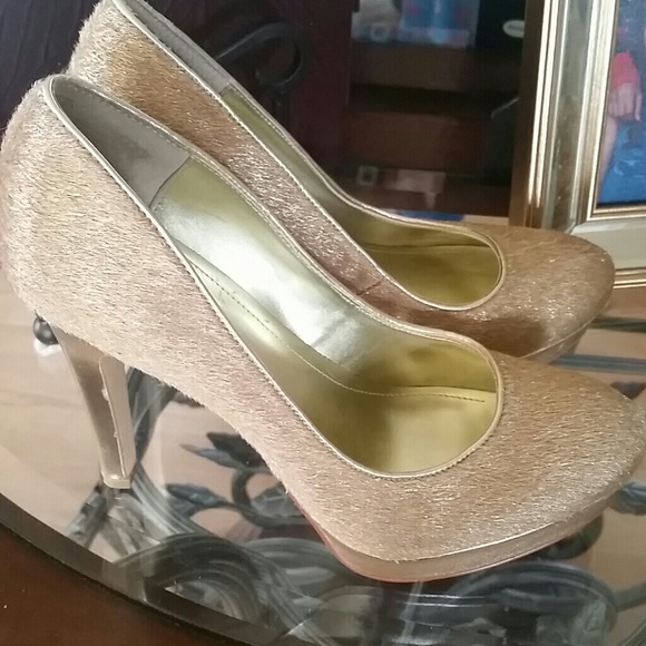 Calvin klein calf hair heels
