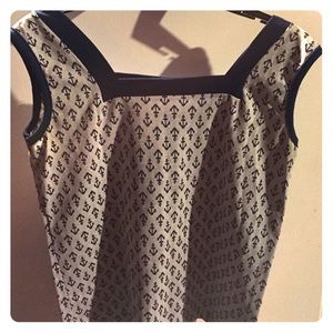 Vintage nautical mod pin up ladies tank top ECU