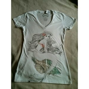 Disney's Little Mermaid Ariel V Neck T-Shirt