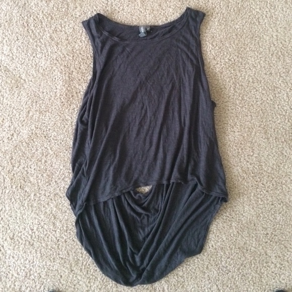 Open back go out shirt (cropped in front)