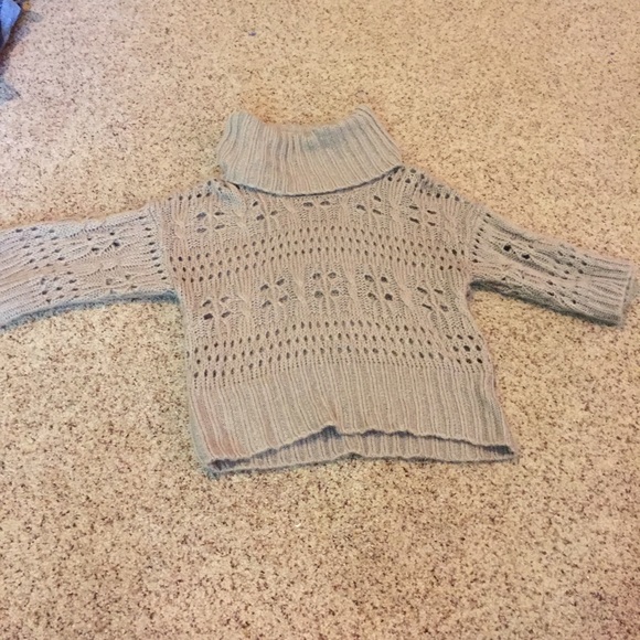 High neck, Cropped, Sweater