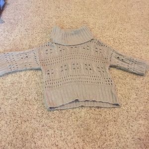 High neck, Cropped, Sweater