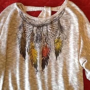 Short sleeve thin, lightweight bling sweater