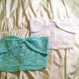 Bundle! 2 lace crops