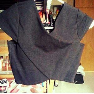 Black crop top