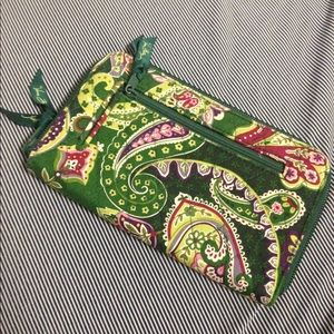 Green Paisley Vera Bradley wallet/ wristlet