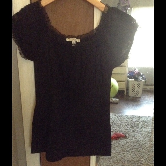 Black lace top