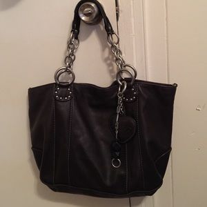 Juicy Couture black leather bag