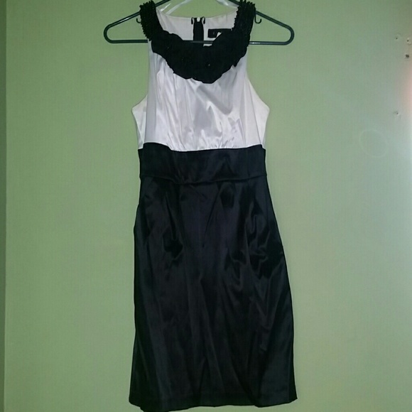Fancy Black and White Dress
