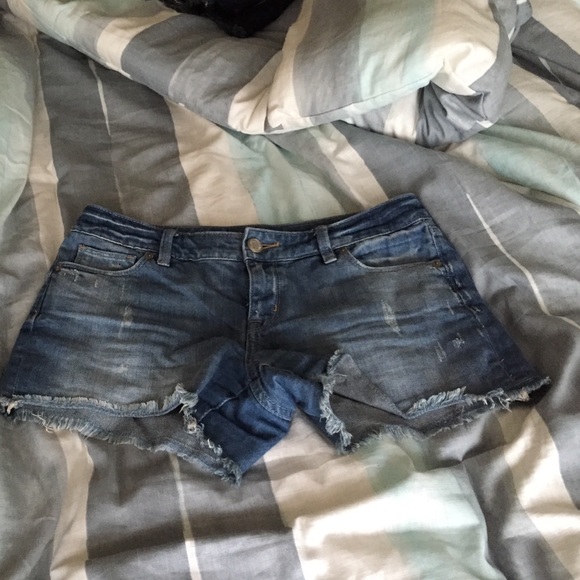 Lightly Washed Denim Shorts