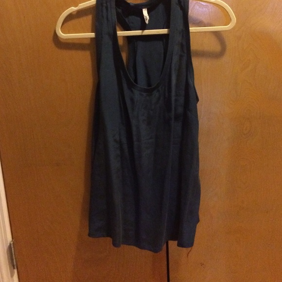 Joie navy silk top