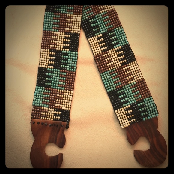 Anthropologie Accessories - Anthropologie glass beaded belt