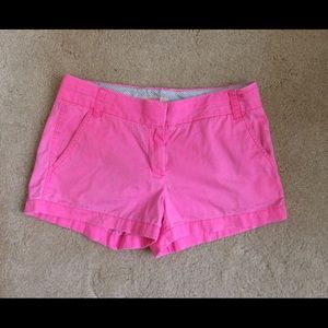 Neon pink J. Crew shorts!