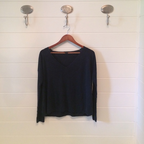 Theory Slubby Linen Sweater
