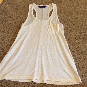 Cream zebra tank