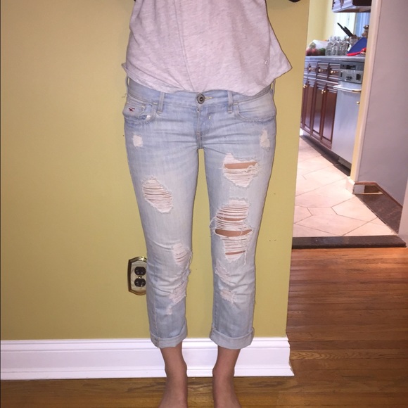 Ripped Hollister jeans