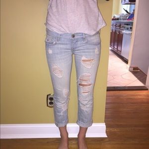 Ripped Hollister jeans