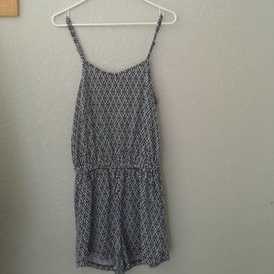 Cotton On blue and white romper