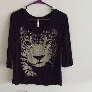 Cheetah decal shirt