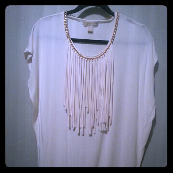 Michael Kors Fringe Top