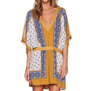 Free People Santa Cruz Butterfly-Sleeve Dress XS