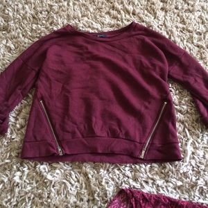 Forever 21 maroon sweater