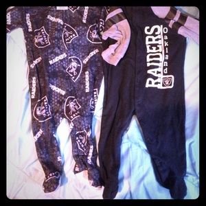 Raiders Footise Pjs